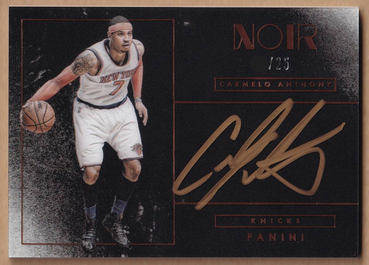 NBA】CARMELO ANTHONY 直筆サインカード 25枚限定 2015-2016 PANINI