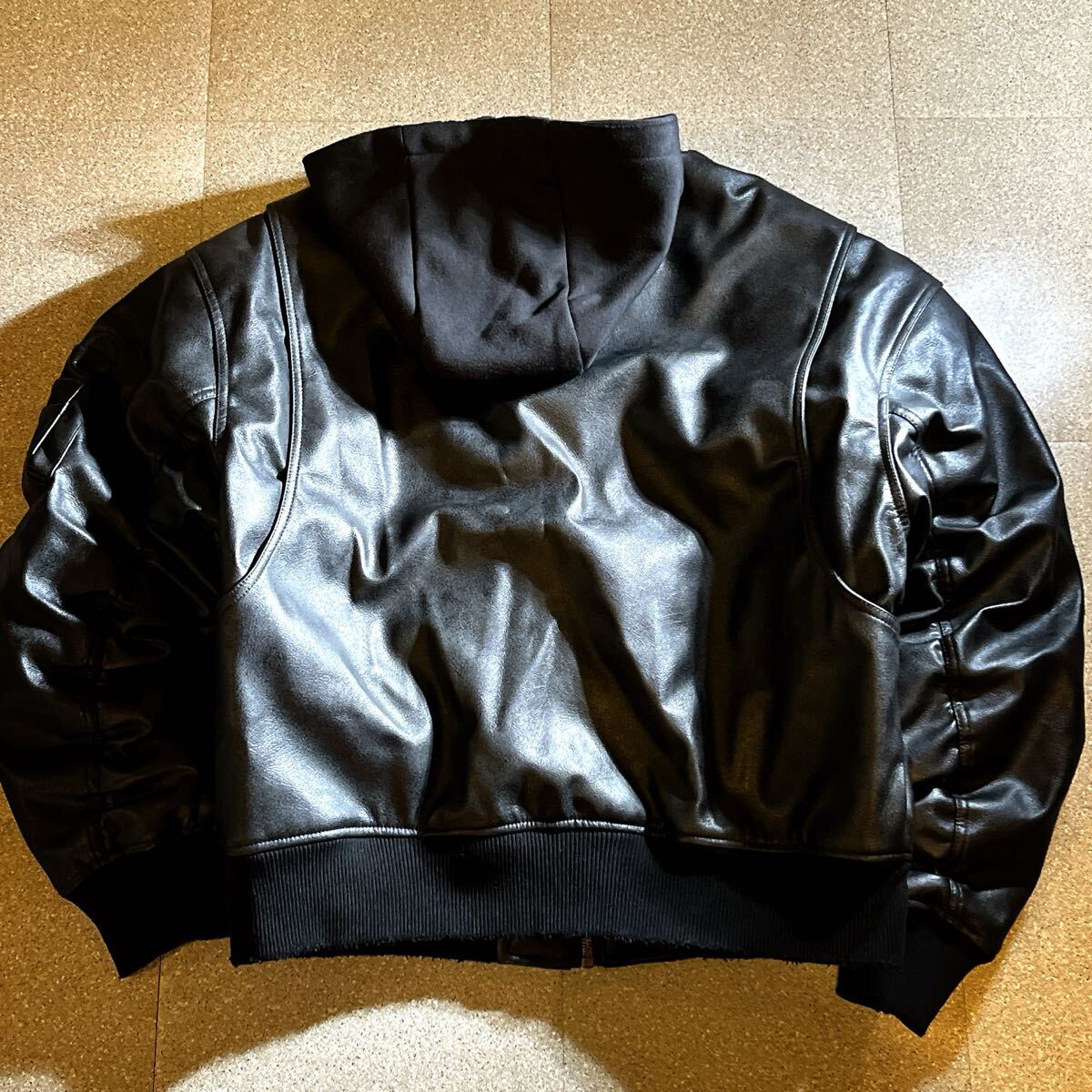 幻のレアモデル】極美品 ZARA ザラ フェイクレザー ボンバージャケット