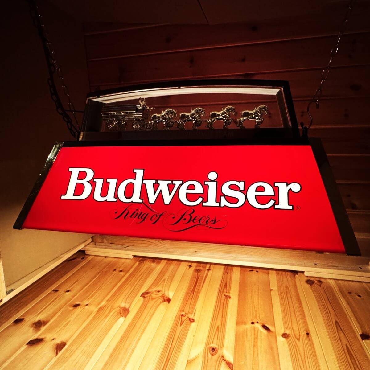 Budweiser プールランプ バドワイザー ビリヤード ライト ビンテージ