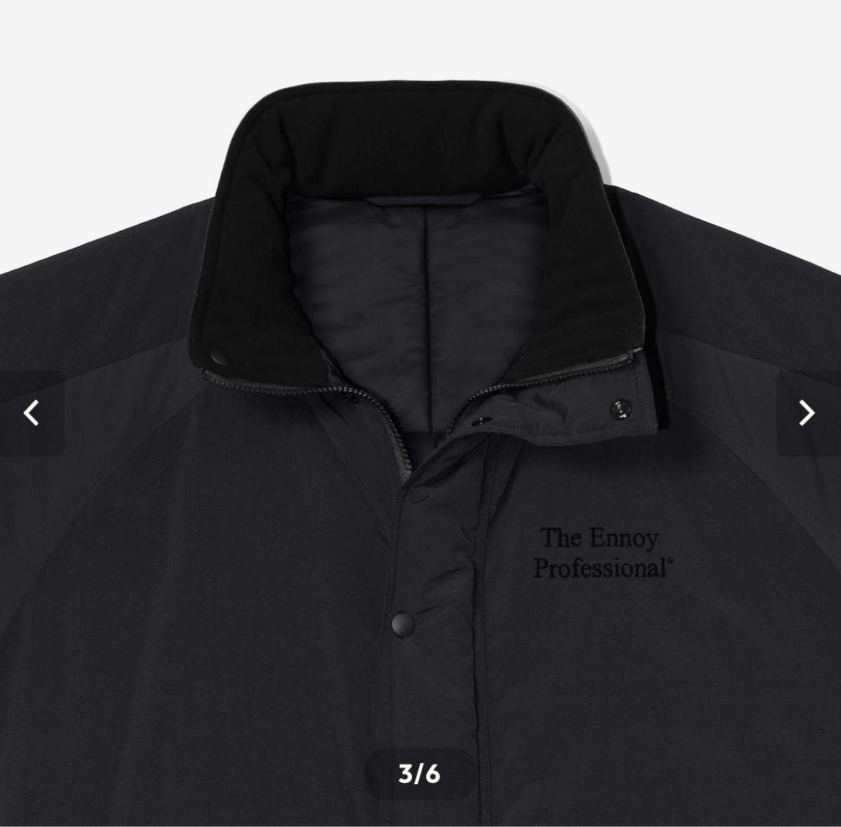 ENNOY PADDED NYLON BENCH COAT (BLACK/BLACK) M エンノイ ennoy