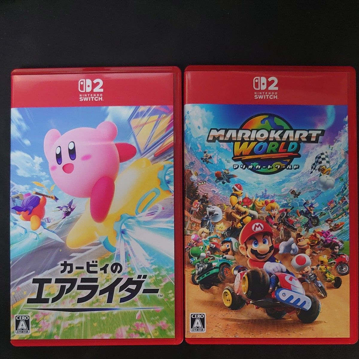 Nintendo Switch2 カービィのエアライダー マリオカートワールド 2本