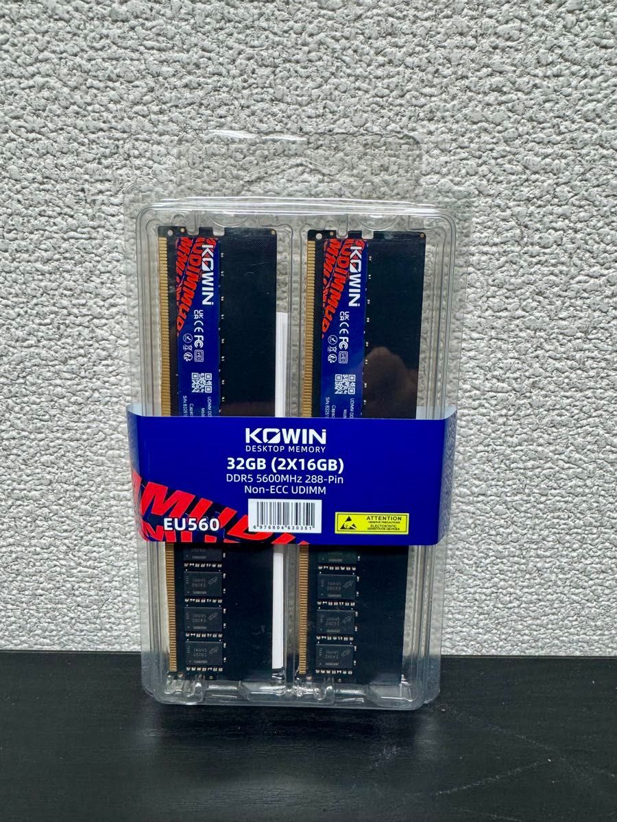 KOWIN DDR5 5600MHZ 32GB×1枚 PCメモリ KOWIN 32GB DDR5 メモリ EU560