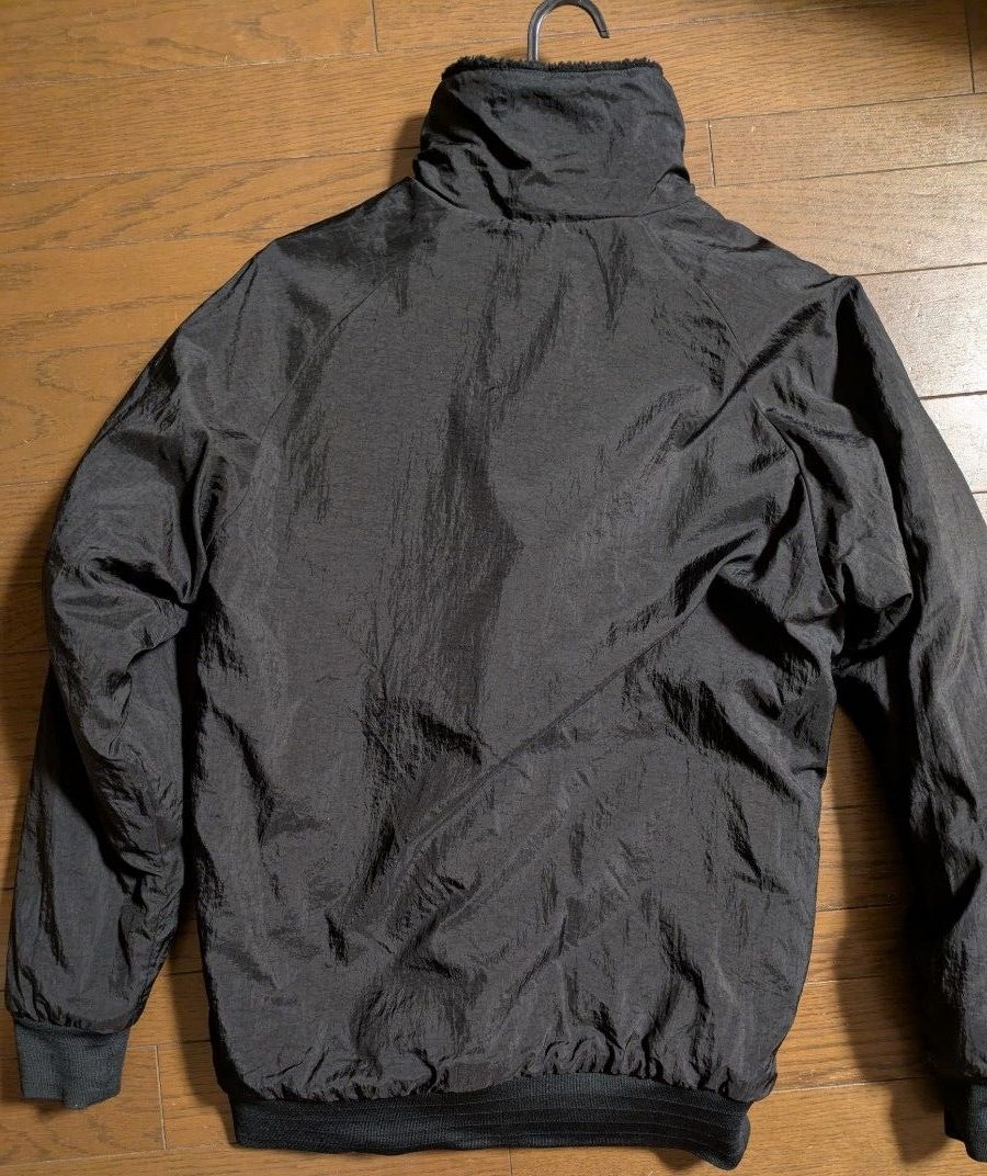 NIKE ナイキ ビッグスウォッシュ ボアジャケット ブラック ホワイト S