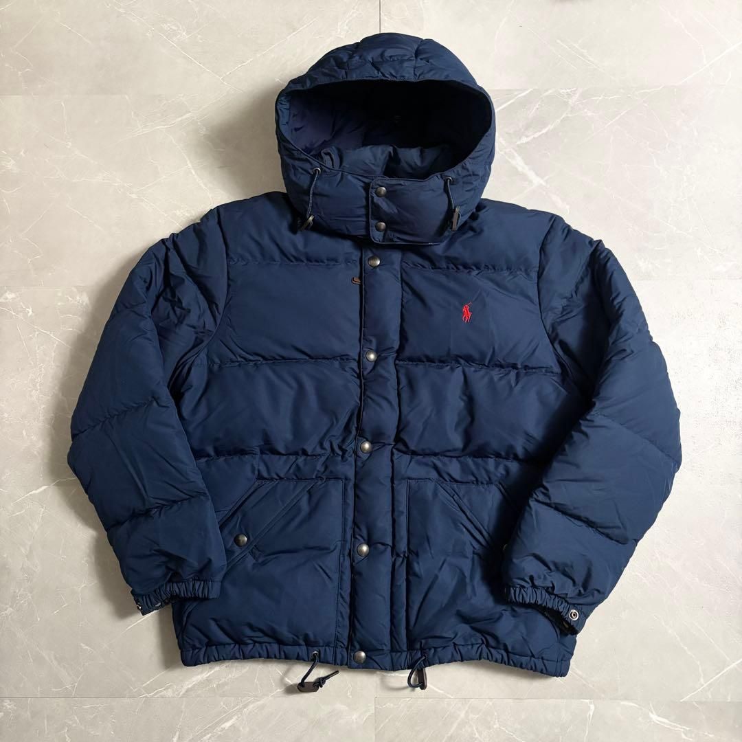 ポロラルフローレン ダウンジャケット ネイビー Lサイズ 2way 肉厚