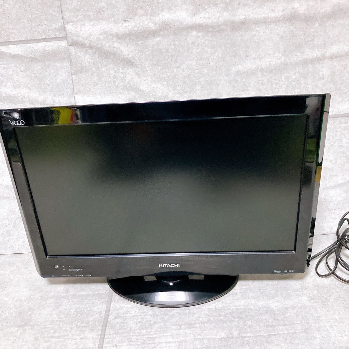 HITACHI 日立 WOOO 22V型 液晶テレビ L22-H05 ブラック TV リモコン