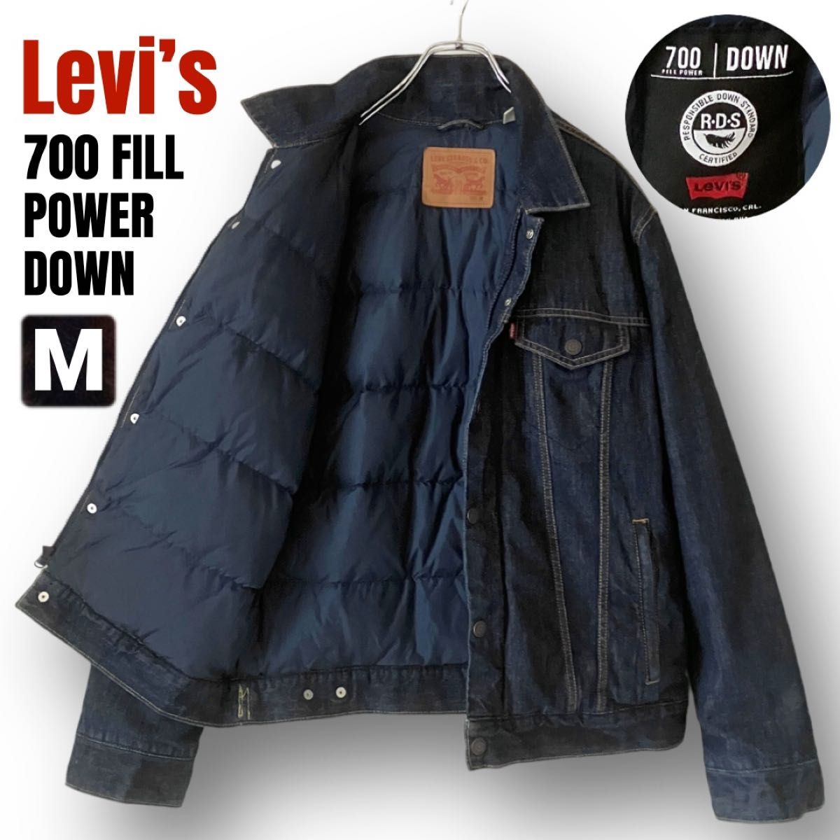Levi's リーバイス RDS認証ダウン/700フィルパワー 洗えるデニム
