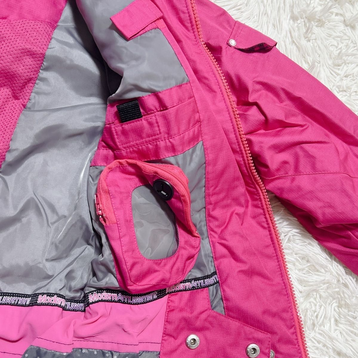 モダンアミューズメント スノーウェア スキー スノボ 雪遊び L ピンク