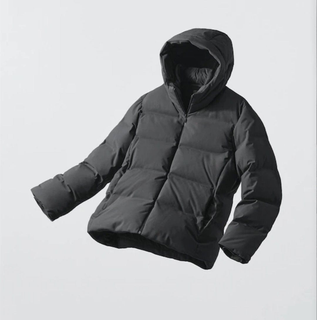 ユニクロ メンズ シームレスダウンパーカ 黒 Mサイズ｜Yahoo!フリマ