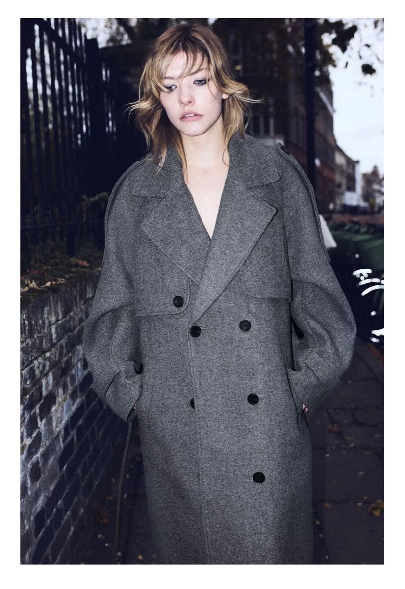 ZARA ダブルブレストコート ベルトとループ付き M｜Yahoo!フリマ（旧