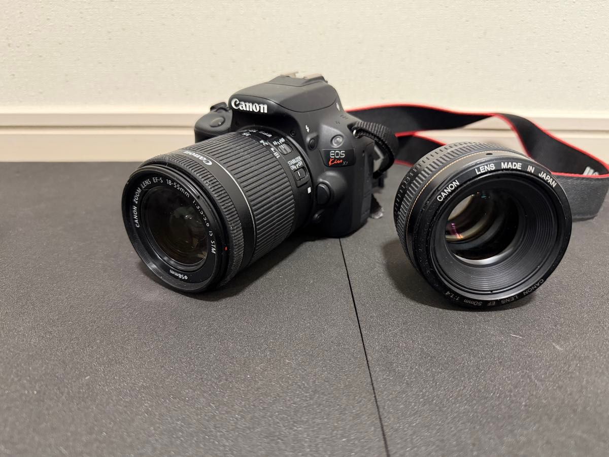 美品 Canon EOS Kiss X7 ダブルレンズセット50mm F1 8付｜Yahoo!フリマ