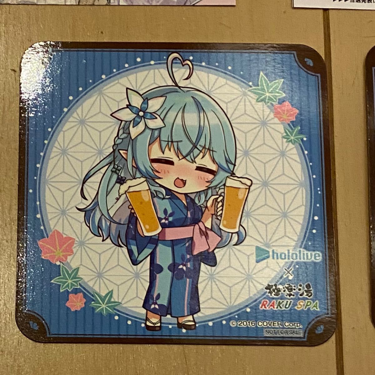 ReGLOSS ホロライブ 極楽湯 RAKU SPA コースターポストカード 一条莉々