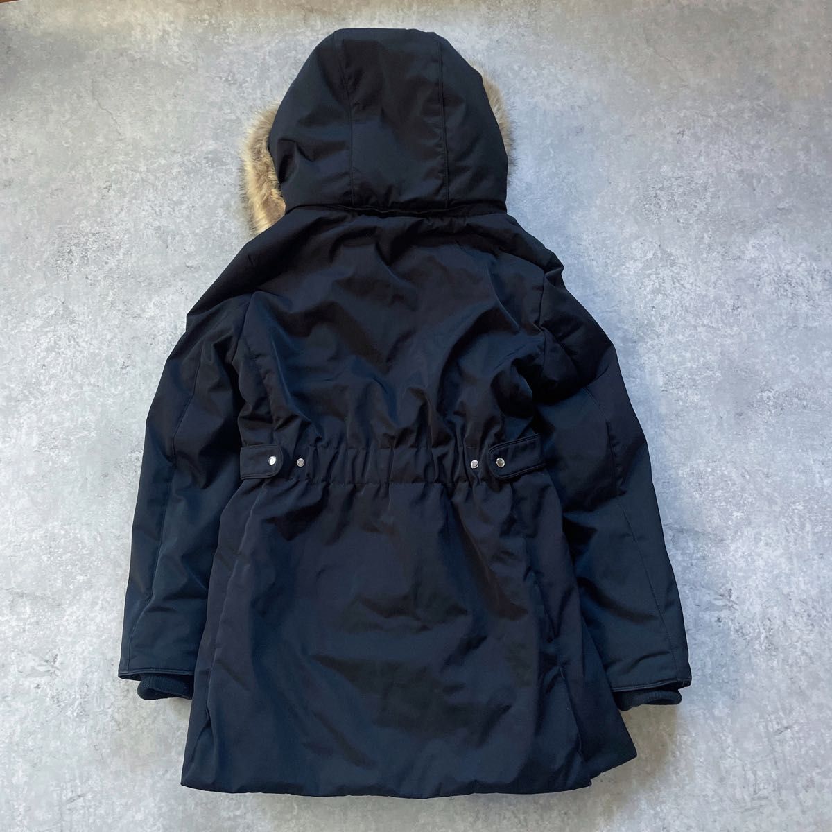 ZARA ファーコート 中綿ジャケット Lサイズ 黒 ダウンライク 内側ボア