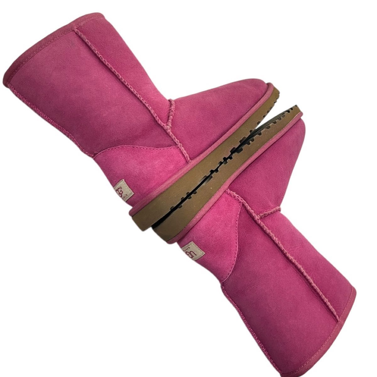 アグ UGG ピンク ムートンブーツ 22cm レディース キッズ｜Yahoo