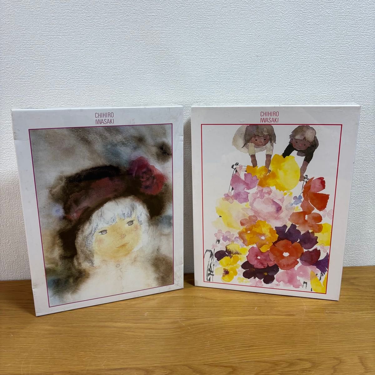 未使用いわさきちひろ ジグソーパズル500ピース はなぐるまバラ飾りの