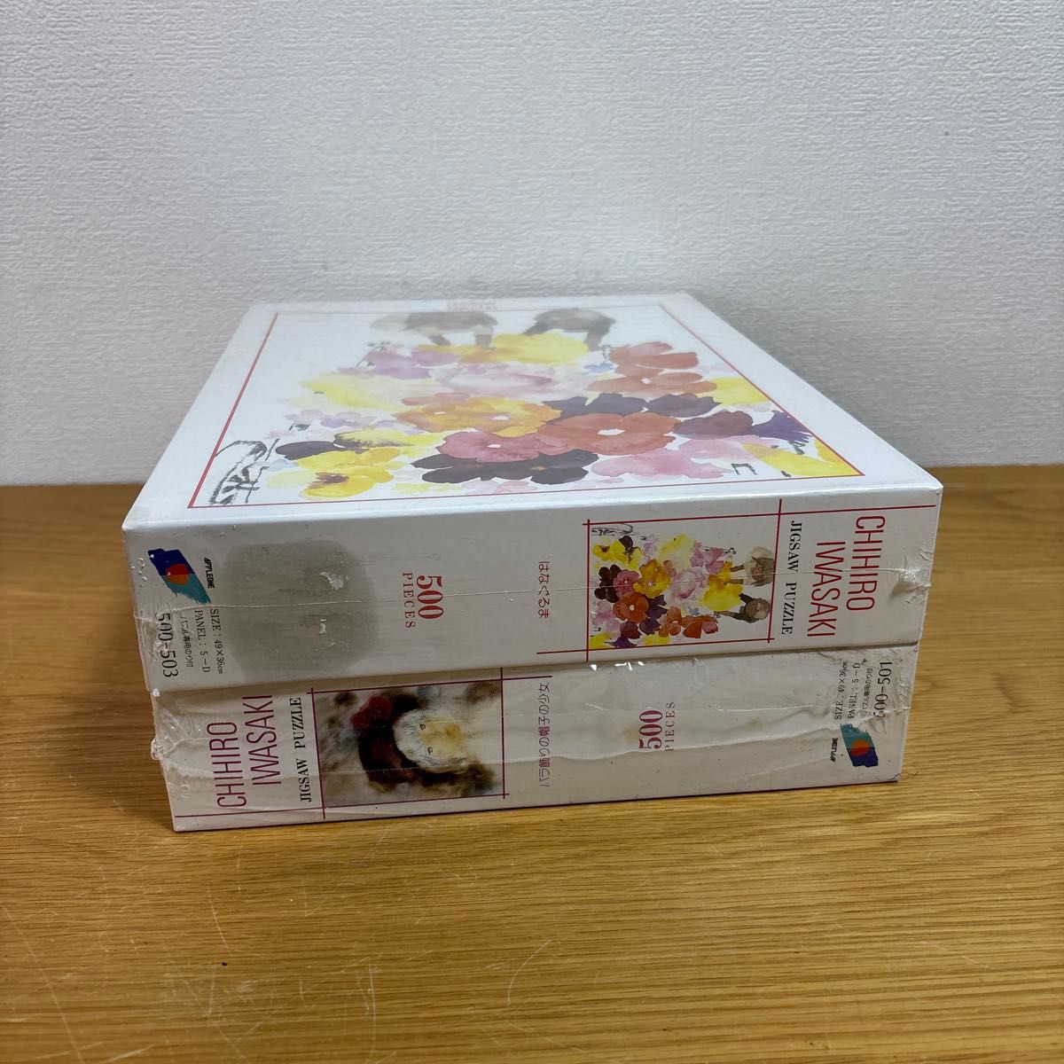 未使用いわさきちひろ ジグソーパズル500ピース はなぐるまバラ飾りの