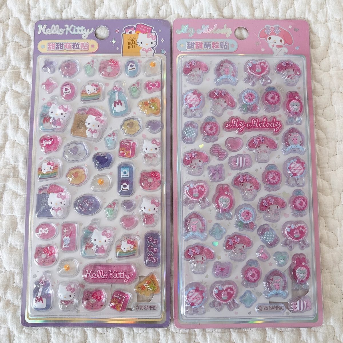 サンリオ ボンボンドロップシール 立体シール ぷくぷくシール 2点