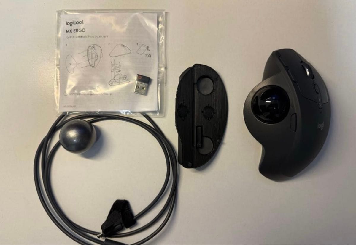 美品】ロジクール MX ERGO MXTB1d ＋ブラックボール＋角度調整部品