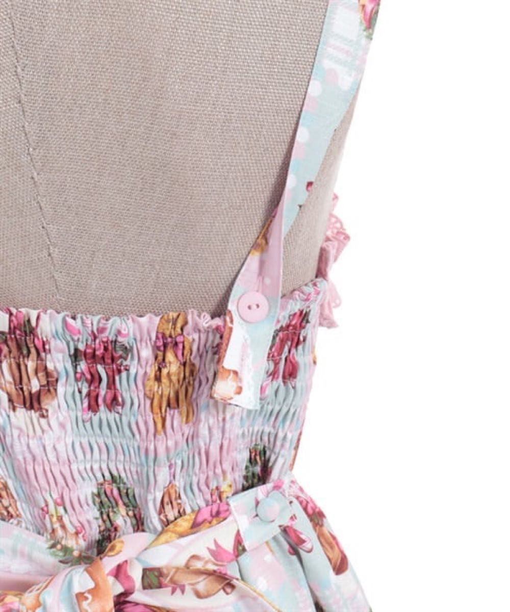 新品タグ付き アクシーズファムシャルミエールクリスマス柄ジャンスカ