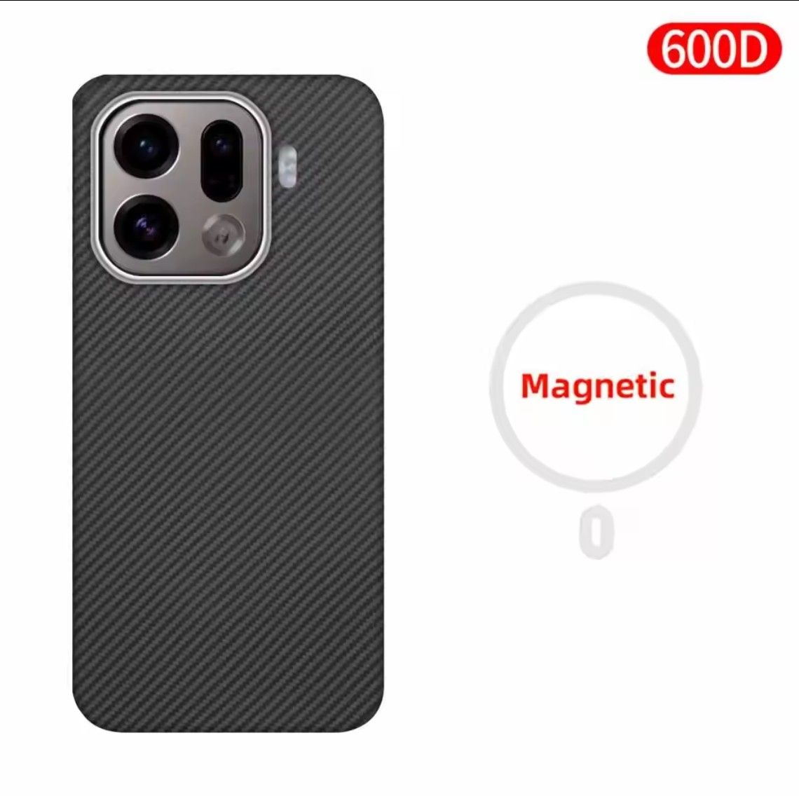 未使用 OPPO Find X9 pro アラミド繊維ケース 600D マグネット対応