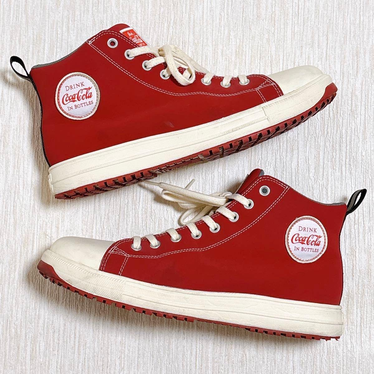 converse 安全靴 27cm Coca-Colaコラボ 赤 ハイカット コンバース