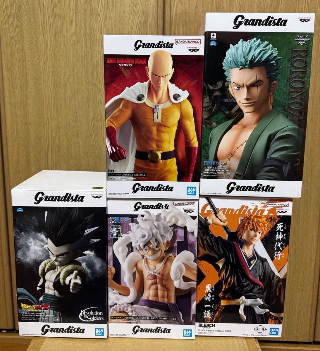 Grandista フィギュア 5体セット ワンピース ルフィ ゾロ ゴテンクス