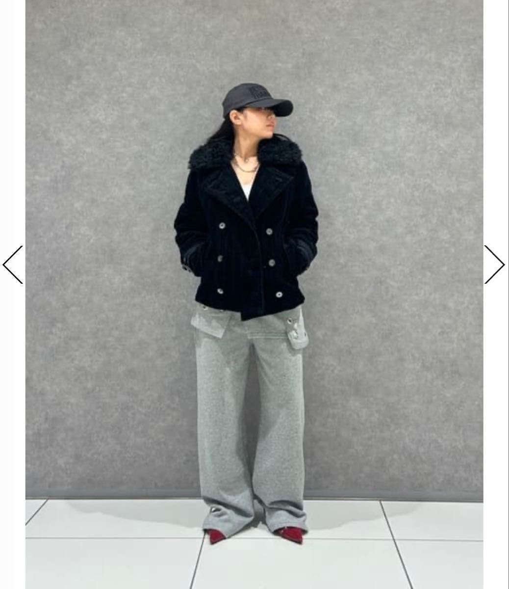 lagua gem CORDUROY BOA ジャケット ラグアジェム ブラック