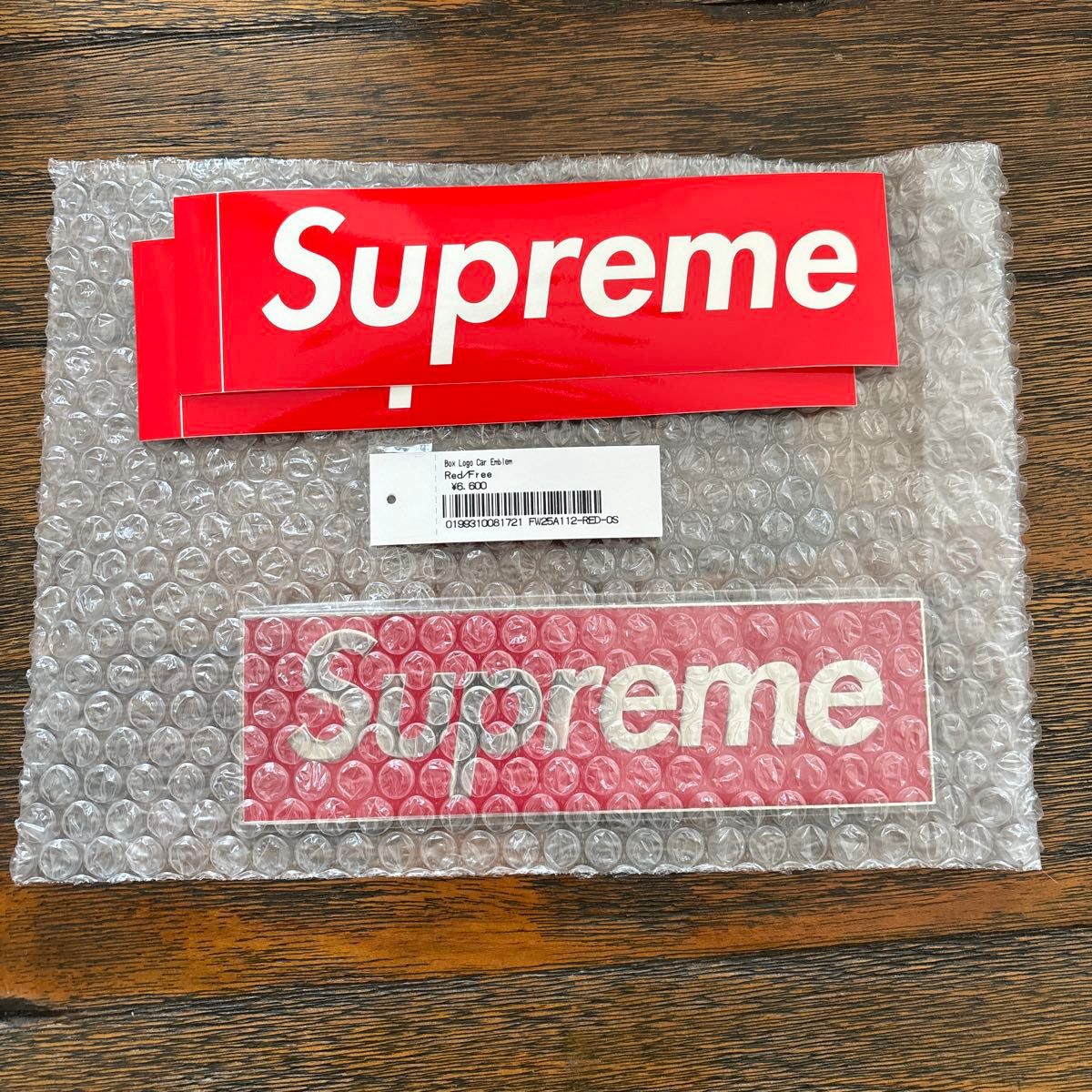 新品 Supreme Box Logo Car Emblem Red｜Yahoo!フリマ（旧PayPayフリマ）