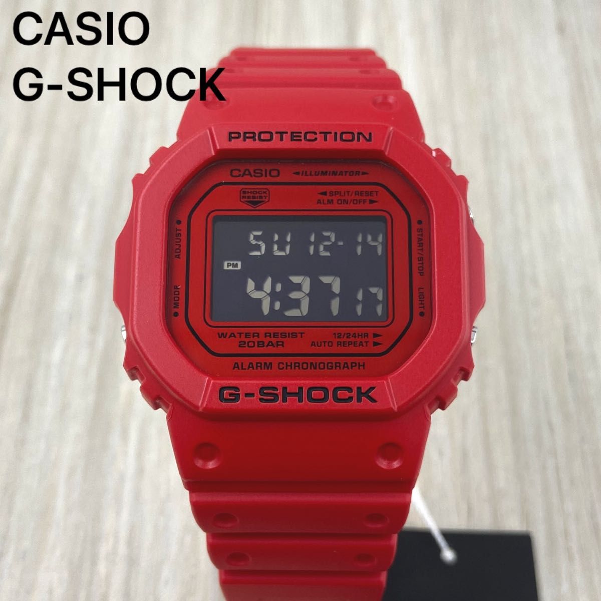 新品》 カシオ G-SHOCK メンズ デジタル 腕時計 レッド DW-5600RRB-4JF