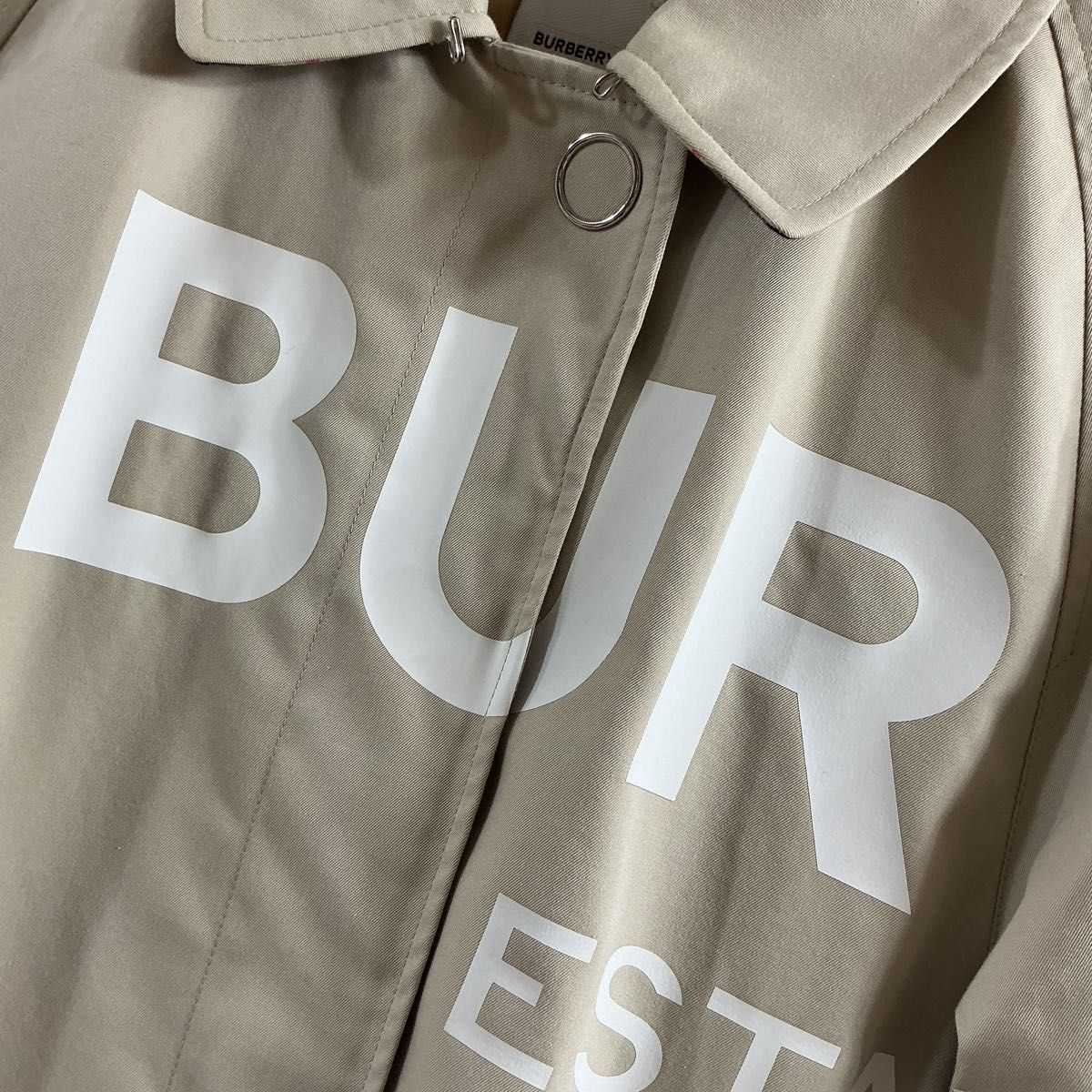 最終値下げ BURBERRY ホースフェリー ステンカラー コート ロゴ