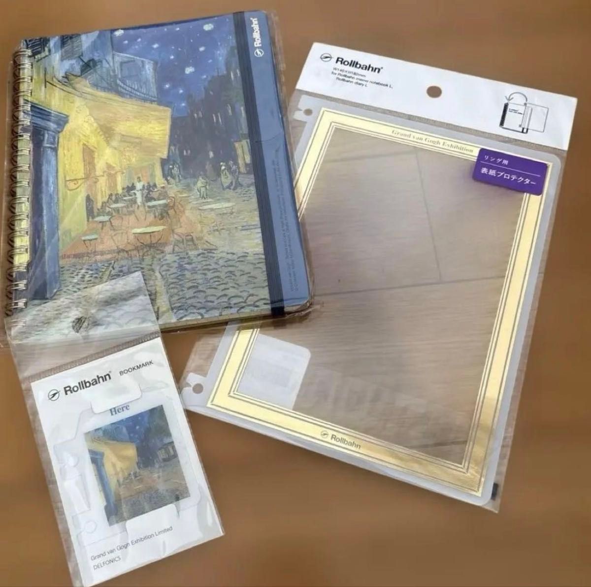 大ゴッホ展 夜のカフェテラス ロルバーン メモL&表紙プロテクター