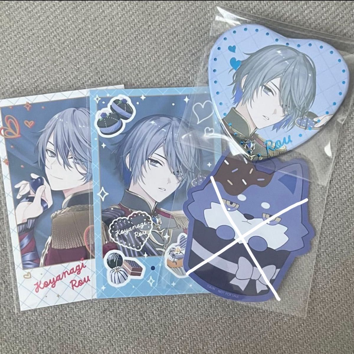 にじさんじ 小柳ロウ melty Valentine バレンタイン チェキ 缶バッジ