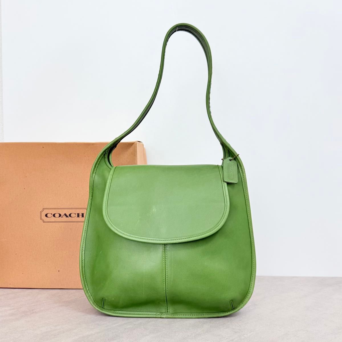 COACH オールドコーチ エルゴ ワンショルダーバッグ リーフグリーン