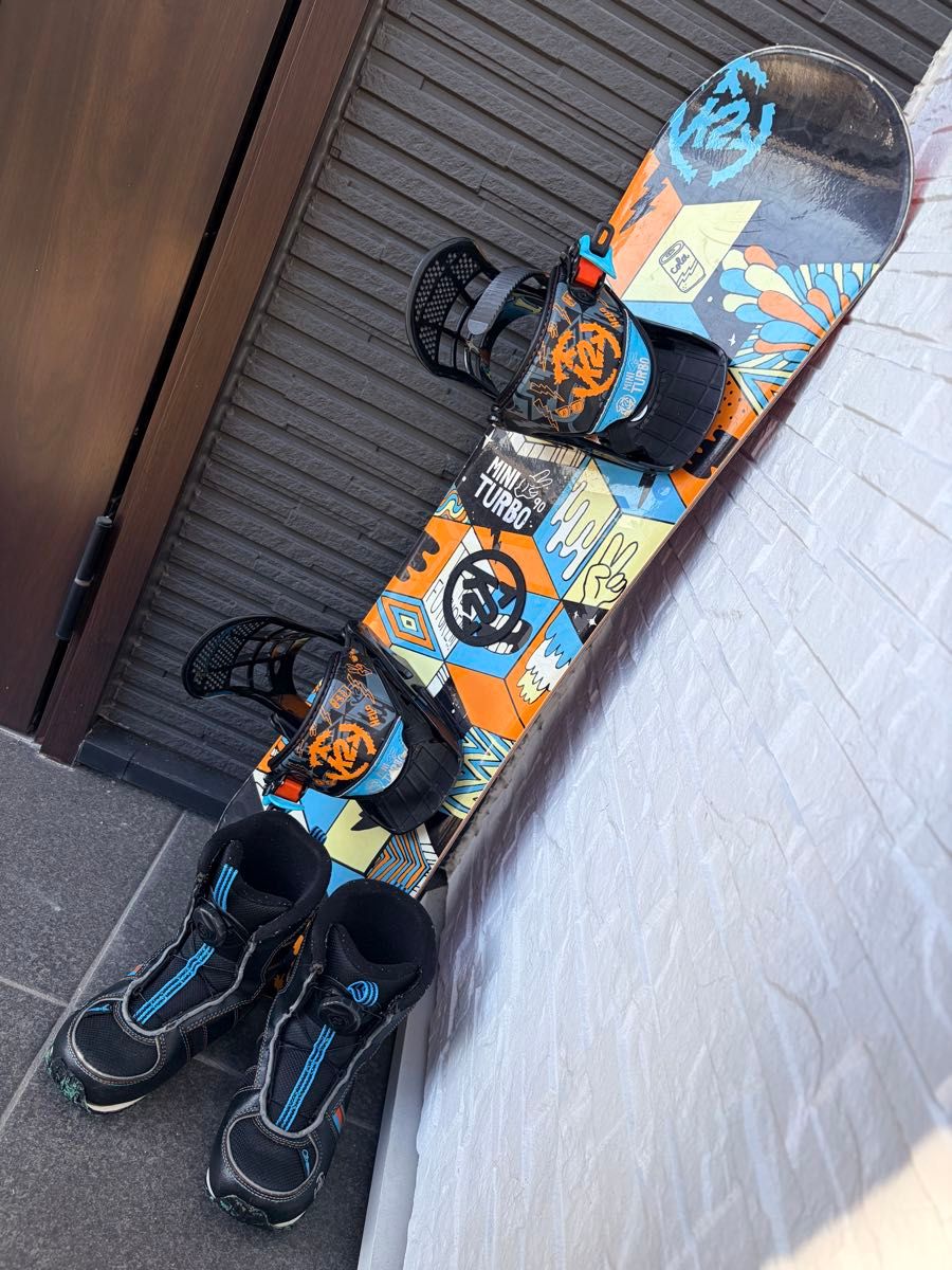 K2 MINI TURBO 90 キッズ スノーボード ビンディング ブーツセット
