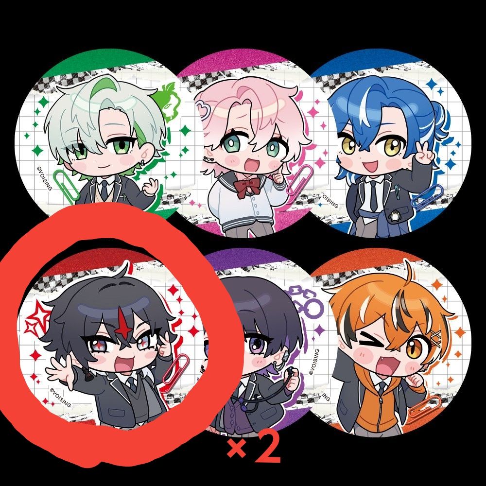 クロノヴァ缶バッジ第5弾…アル様学園デフォ×2点｜Yahoo!フリマ（旧
