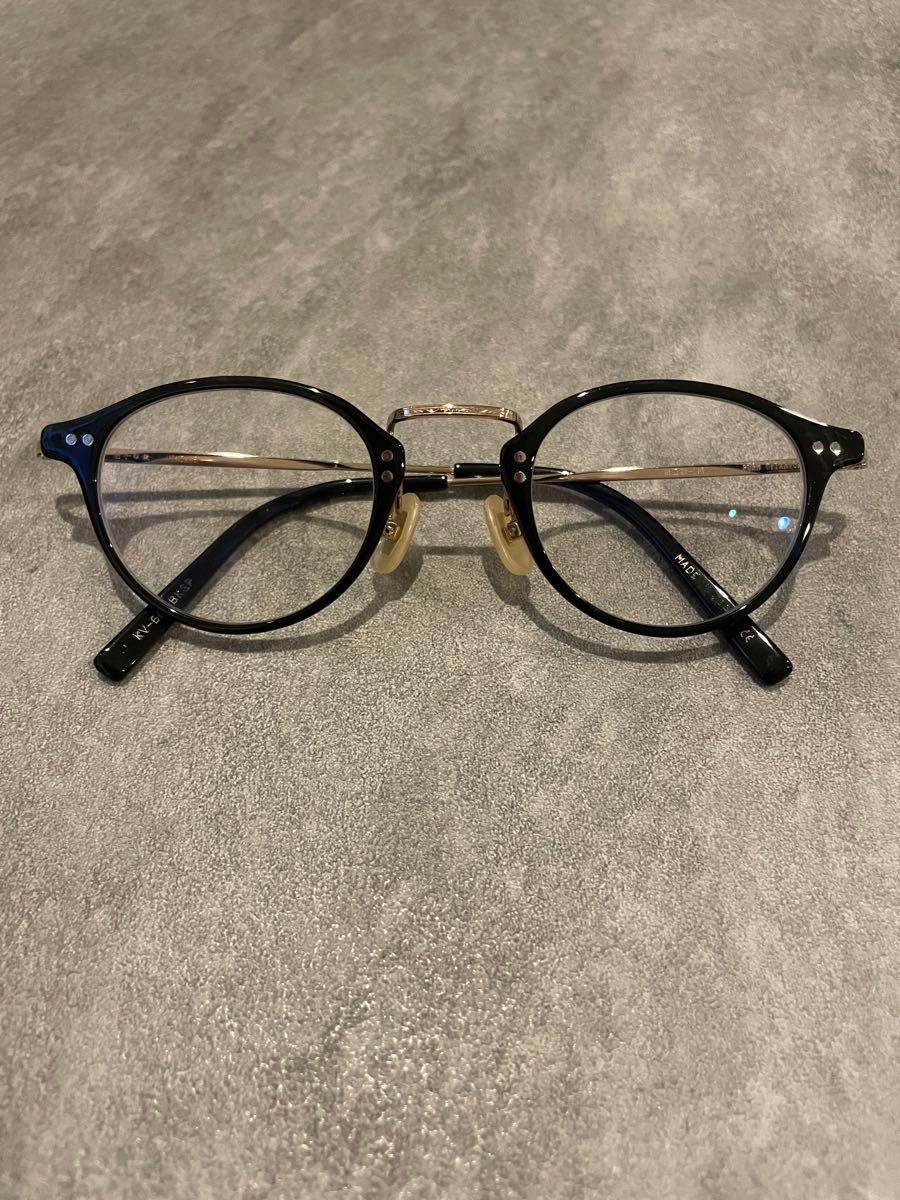 金子眼鏡 kv-66 新品 度無し ブラック 金子眼鏡 金子眼鏡 KV66