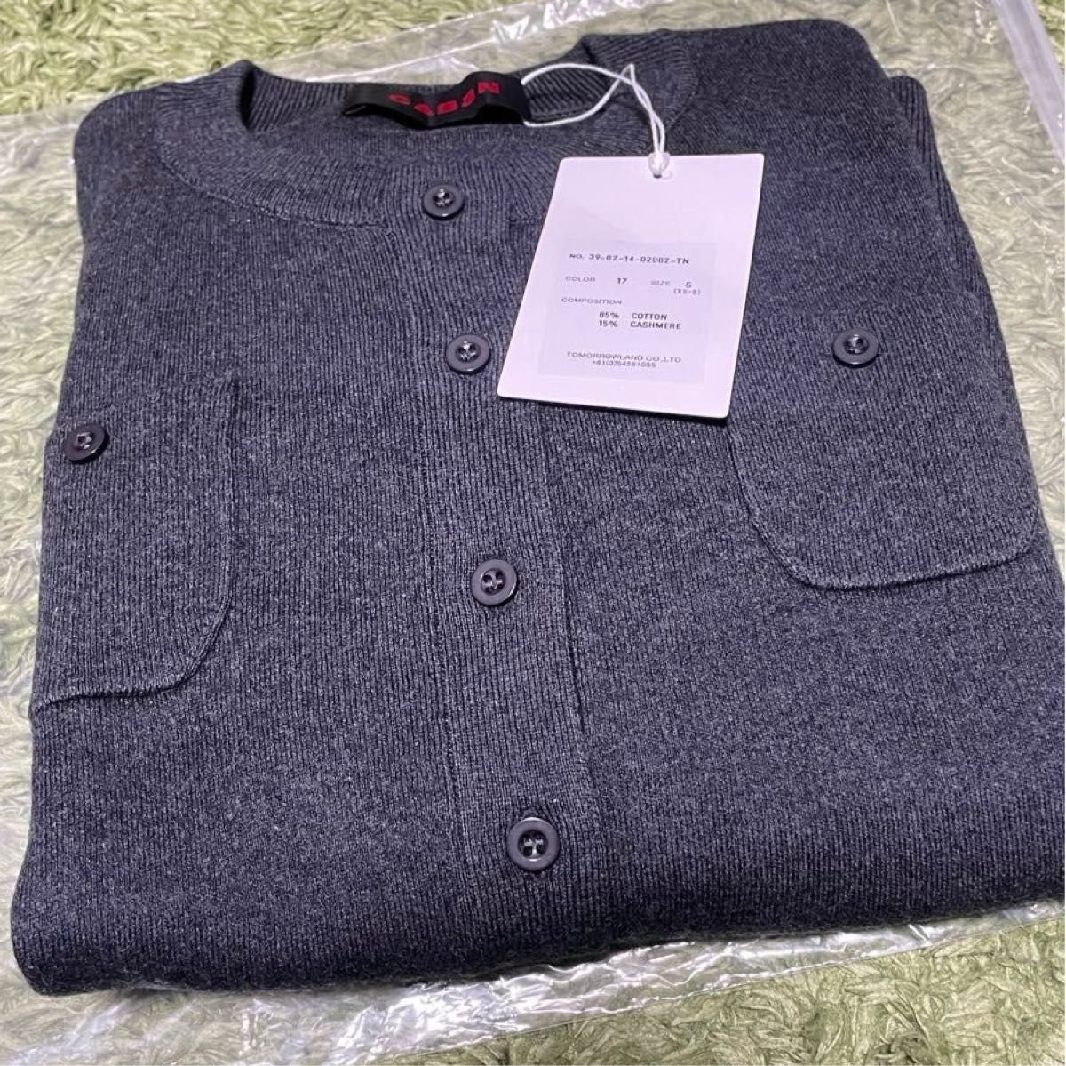 新品未使用 CABaN キャバン カシミヤ クルーネックカーディガン