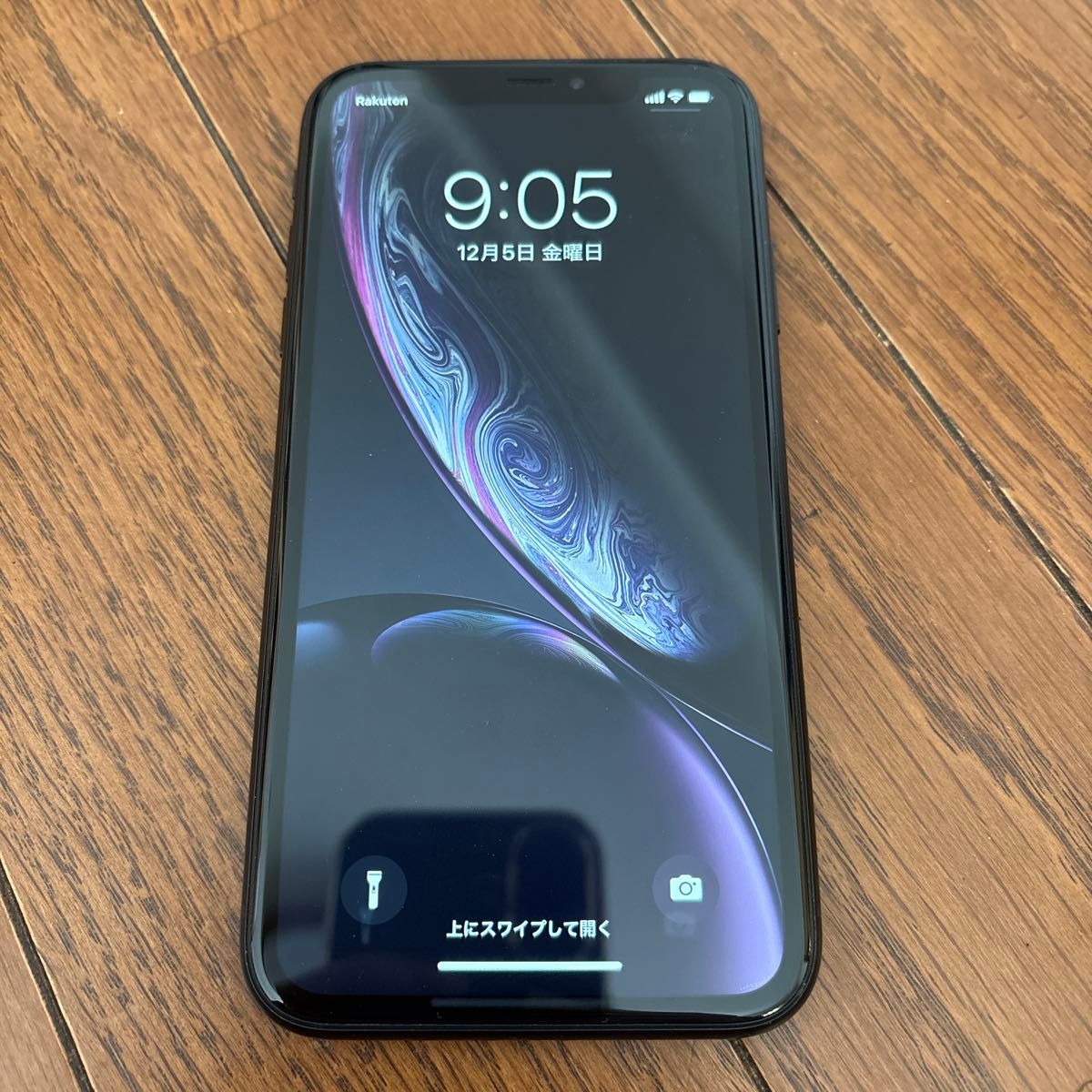 iPhoneXR 64GB ブラック SIMフリー バッテリー100% iOS 15 4 希少