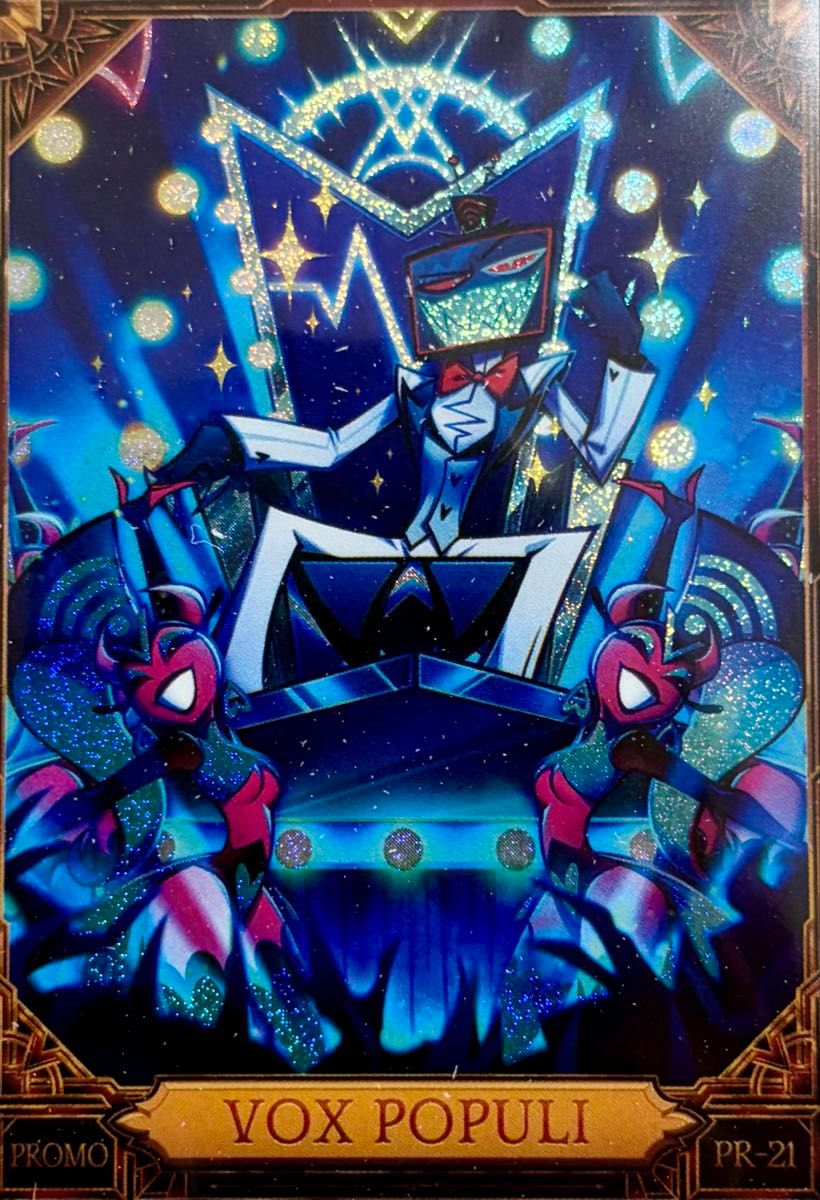 ハズビンホテル ヴォックス プロモカード UNHOLY TRINITY Hazbin Hotel