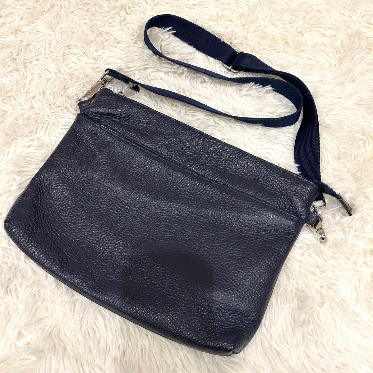 美品 バーニーズニューヨーク パイロット 2way ショルダーバッグ