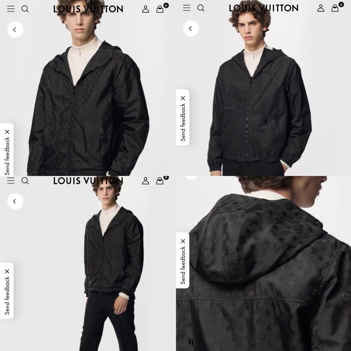 本物美品 ルイヴィトン モノグラム リバーシブル ナイロン ジャケット