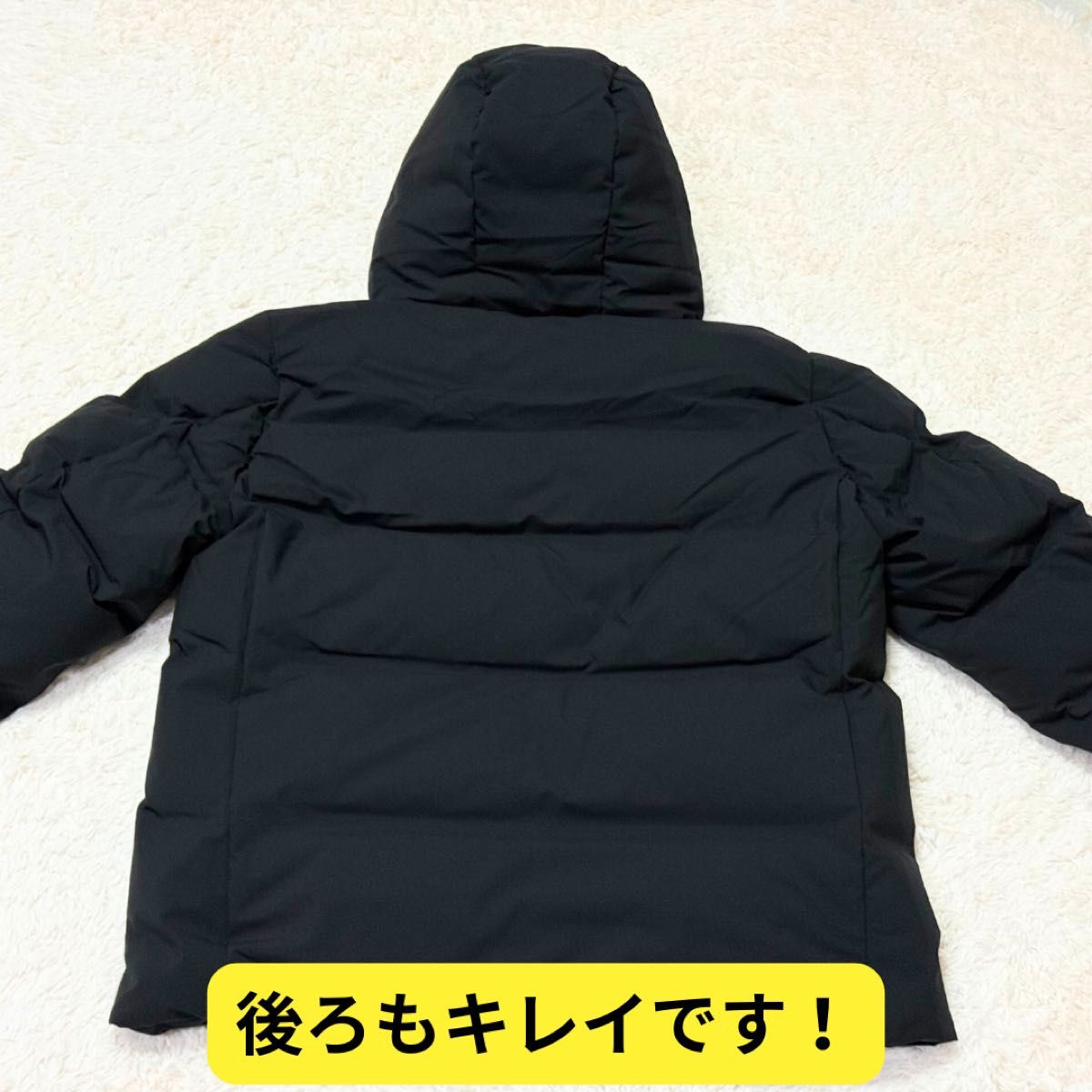 ほぼ新品 ユニクロシームレスダウンパーカ MEN 黒 XL ダウンジャケット