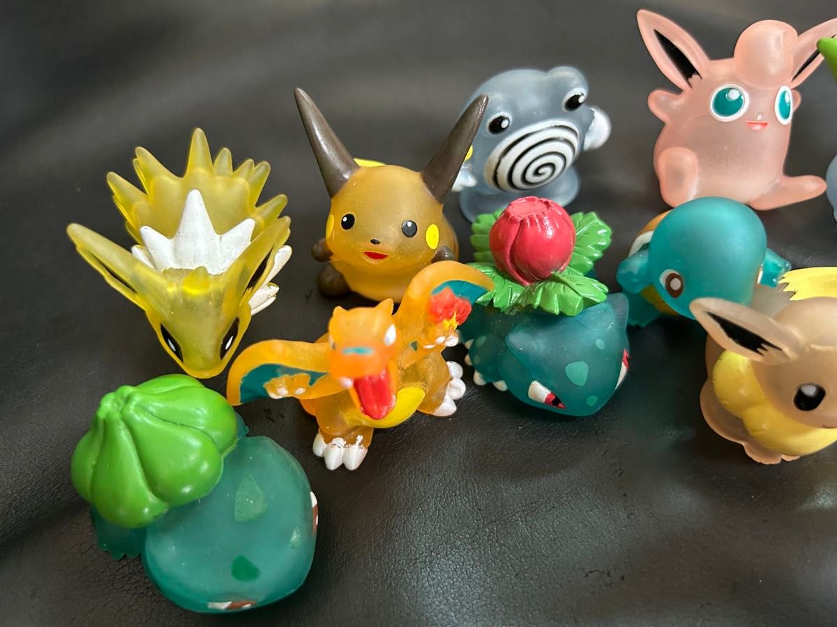 初代ポケモンキッズ クリア ポケットモンスター指人形11匹 レトロ
