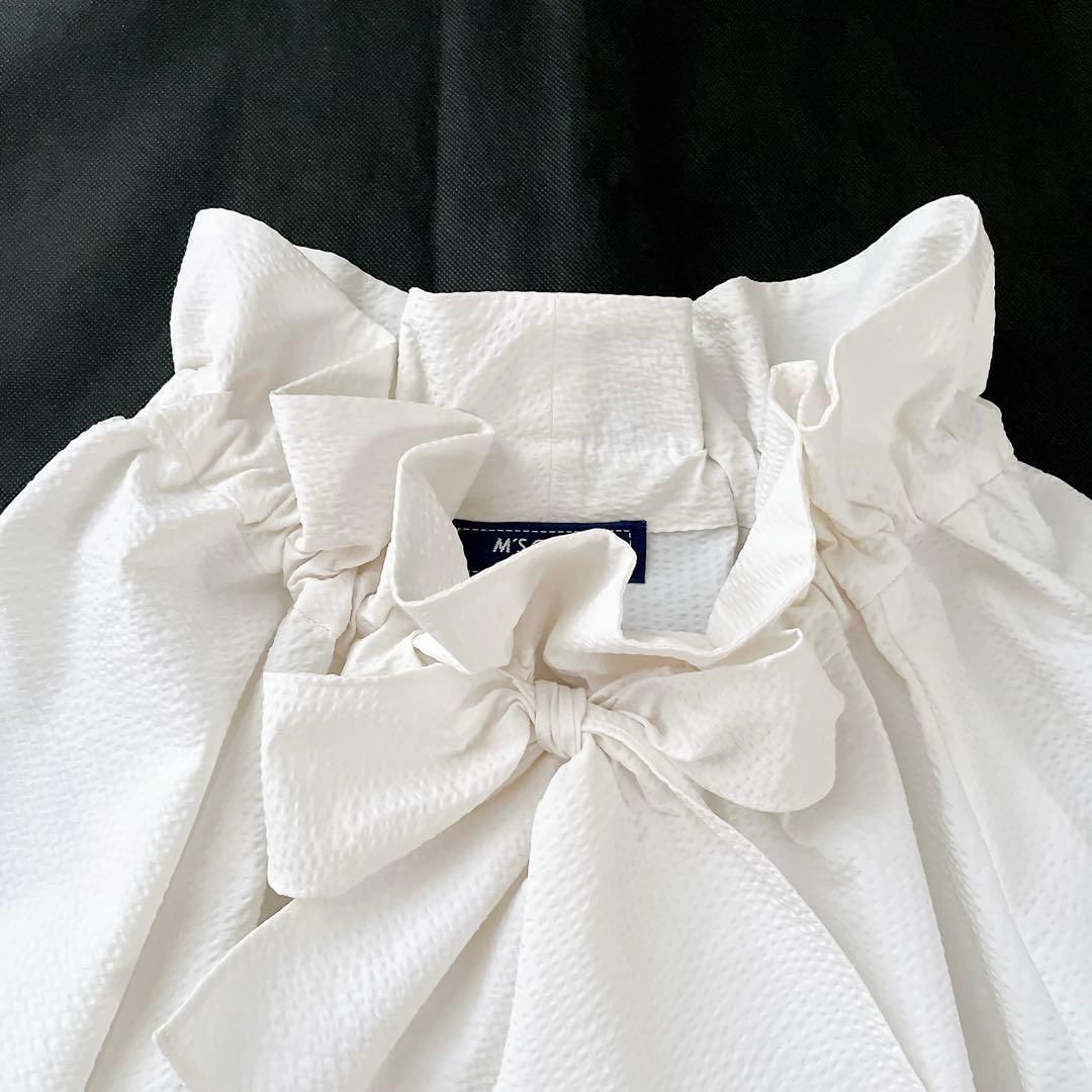 M's Gracy フリル襟リボン付きブラウス フリルリボンブラウス | msgracy