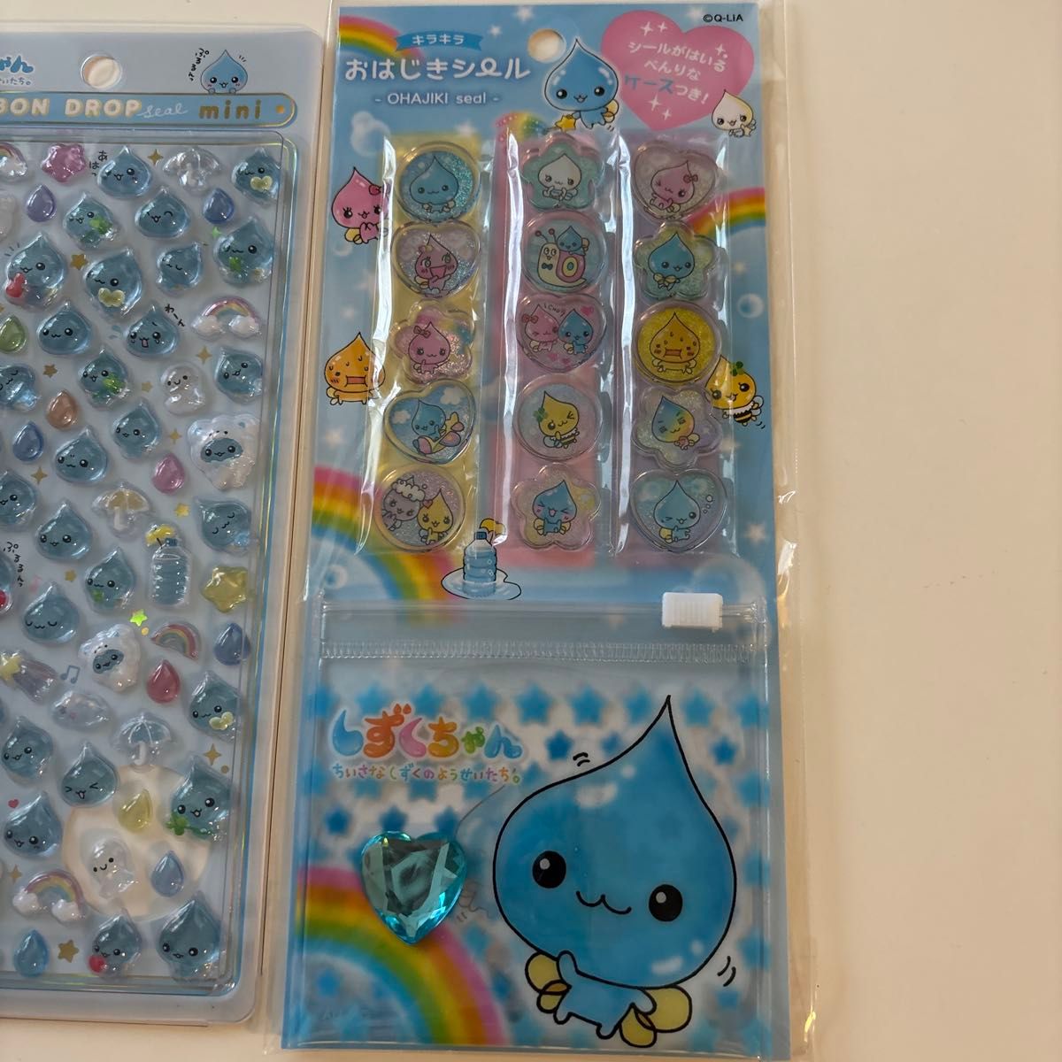 しずくちゃん ボンボンドロップシール ウォーターシール おはじき