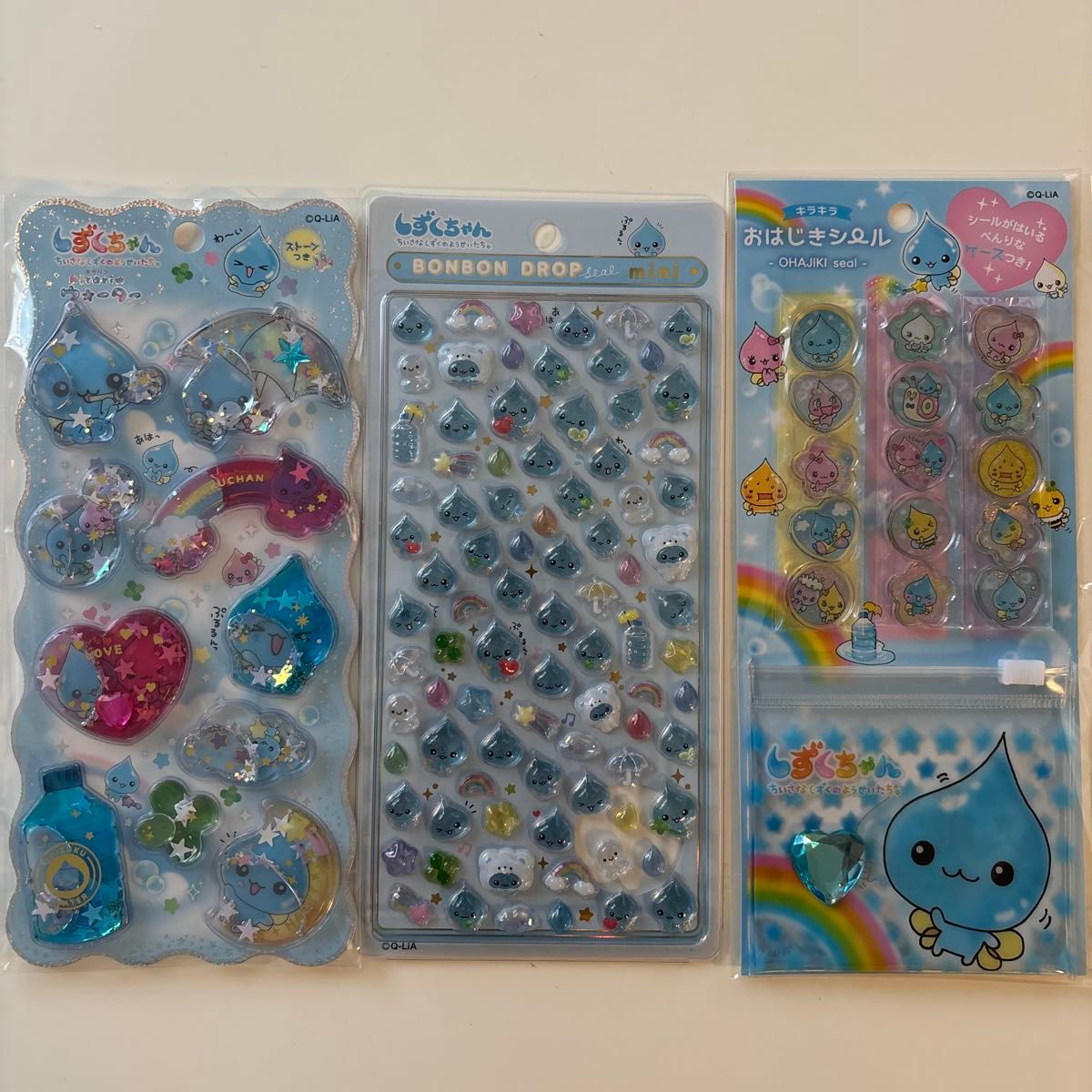 しずくちゃん ボンボンドロップシール ウォーターシール おはじき