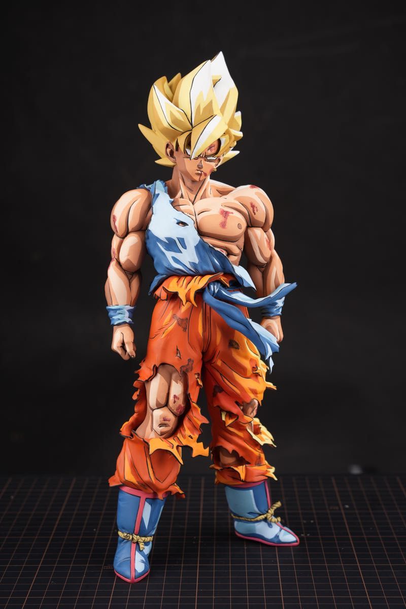 ドラゴンボールSMSP サイズ 伝説の超サイヤ人 孫悟空 リペイント 二