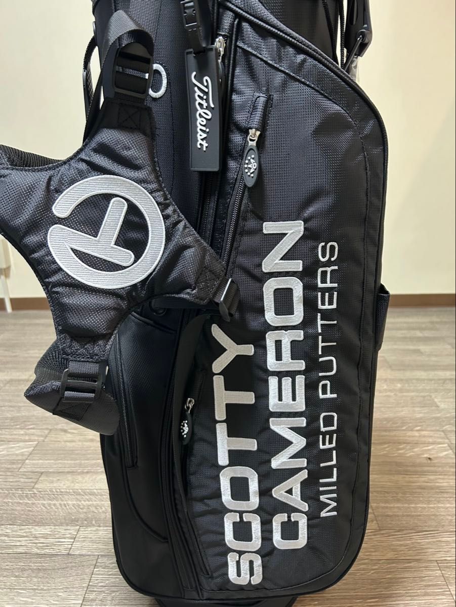 スタンド式キャディバック 人気のブラック！軽量で旅行用や気分転換の