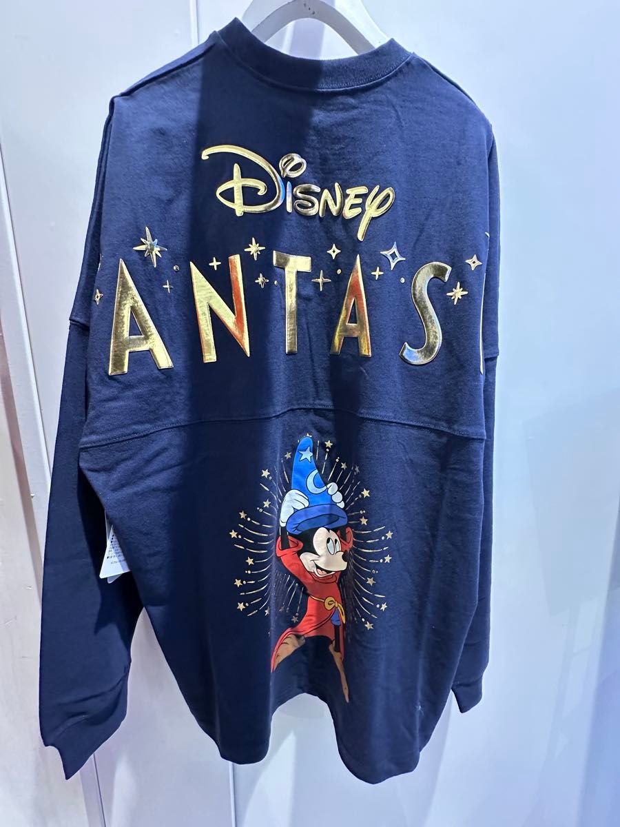 Spirit Jersey ミッキー長袖 Tシャツ ブルー XL Disney FANTASIA 85TH