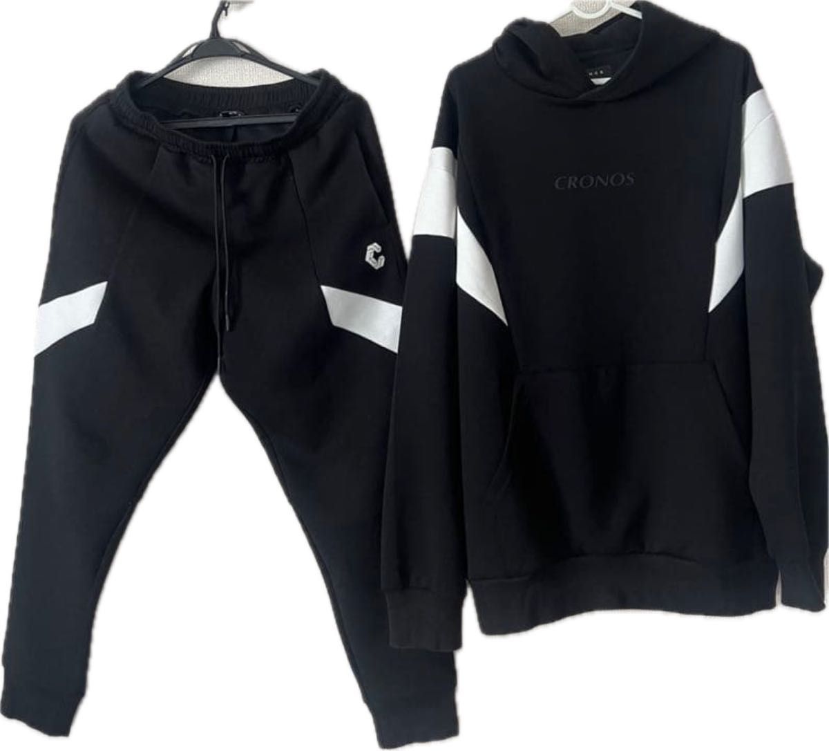 CRONOS クロノス スウェット セットアップ パーカー M パンツ S 黒
