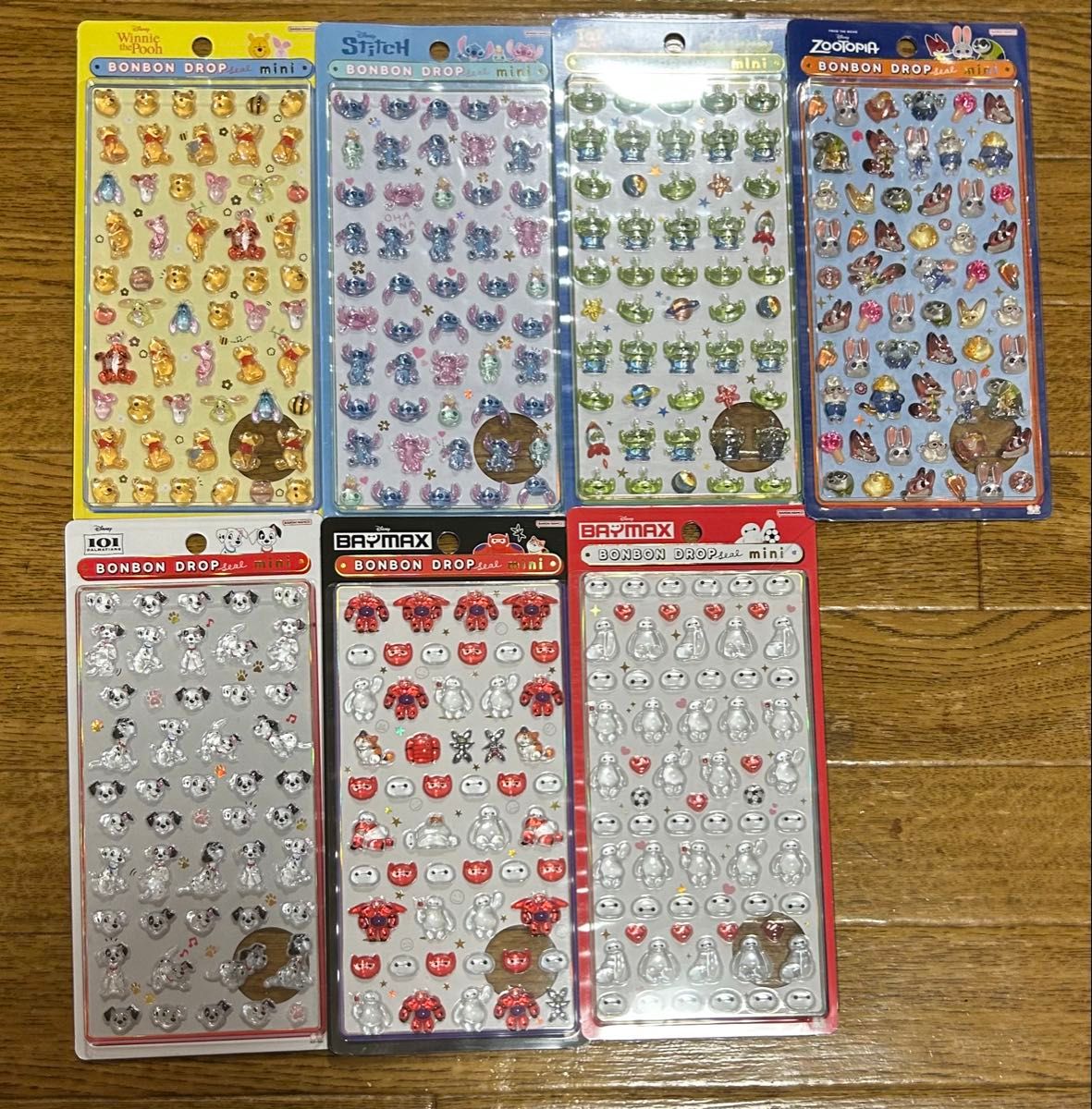 ディズニー ボンボンドロップシールミニ 7枚セット せいきひ｜Yahoo